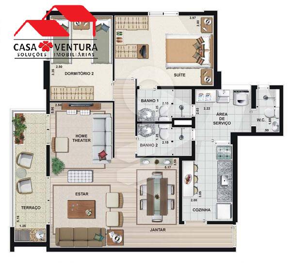 Apartamento à venda com 2 quartos, 78m² - Foto 13