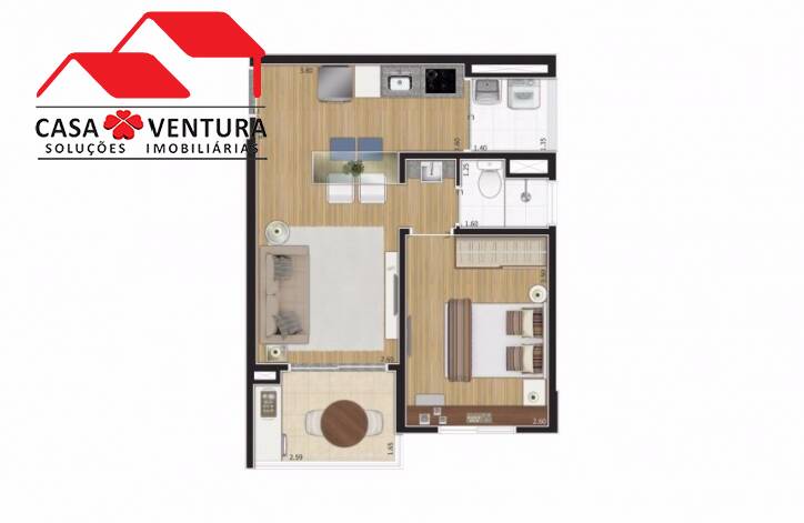 Apartamento à venda com 1 quarto, 40m² - Foto 12